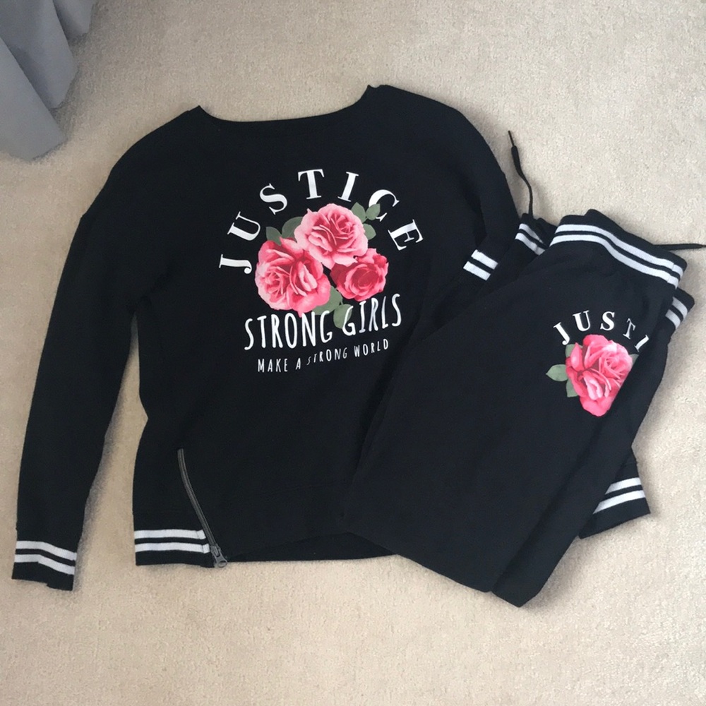Justice sweatsuit outfit